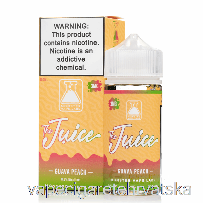 Vape Hrvatska Guava Breskva - Sok - 100ml 6mg